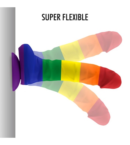 Pride Dildo con Ventosa 18 cm