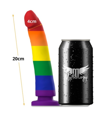 Dildo Colores del Orgullo con Ventosa 20cm