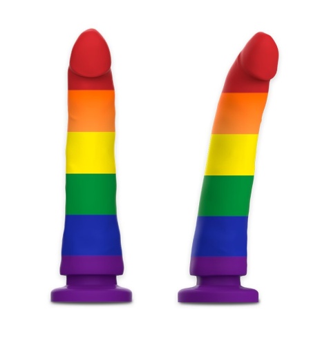 Dildo Colores del Orgullo con Ventosa 20cm