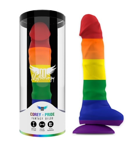 Pride Dildo con Testículos 19,5cm
