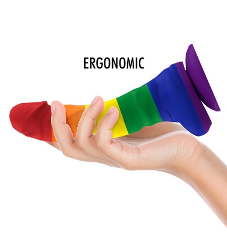 Pride Dildo con Testículos 19,5cm