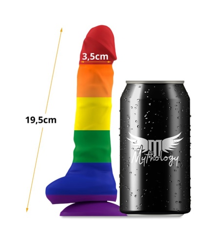 Pride Dildo con Testículos 19,5cm