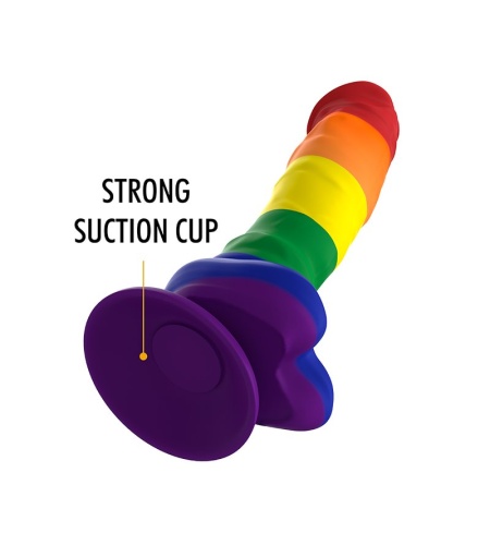 Pride Dildo con Testículos 19,5cm