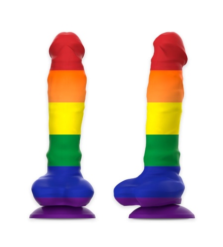 Pride Dildo con Testículos 19,5cm