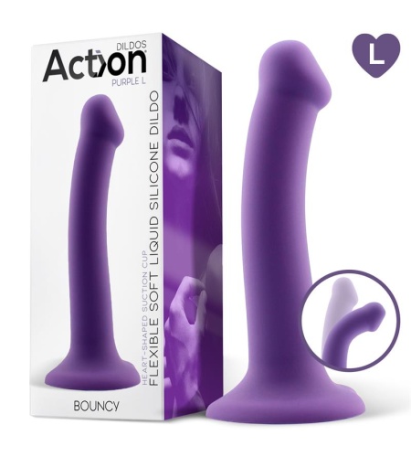 Dildo Muy Flexible de 19cm Lila