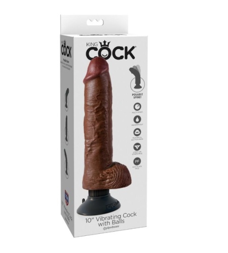 Pene King Cock 25cm Marrón