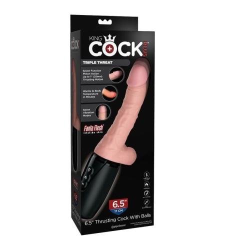Vibrador con Empuje y Calentamiento