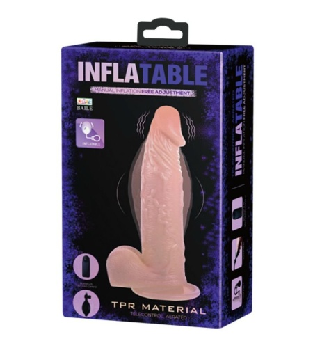 Dildo Inflable Vibrador 19 cm