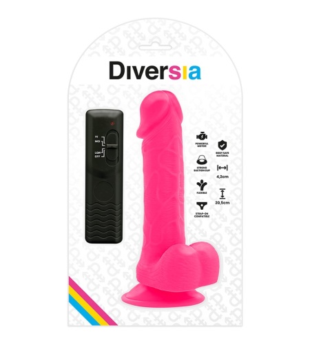 Dildo Vibrador Rosa 20.5cm