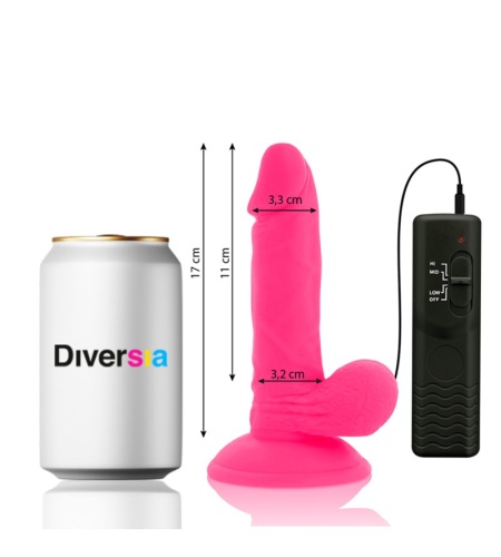 Pene Vibrador Rosa 17cm