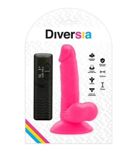 Pene Vibrador Rosa 17cm