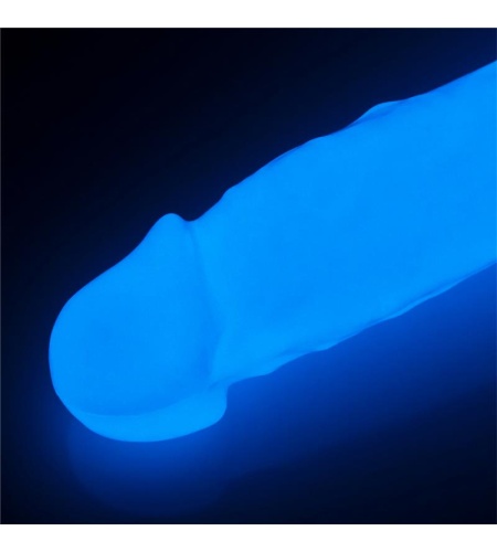 Consolador Fluorescente con Brillo Azul 21 cm