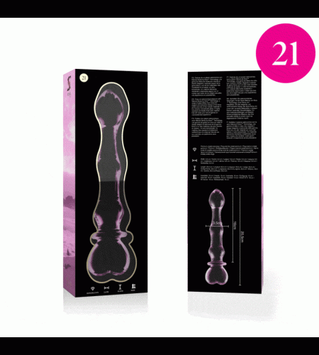 Dildo Anal o Vaginal de Cristal Rosa