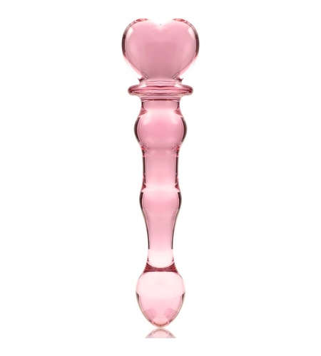 Dildo Anal o Vaginal de Cristal Rosa