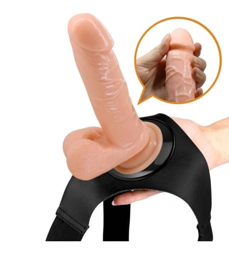 Arnés Universal Dildo 20 Cm Blanco