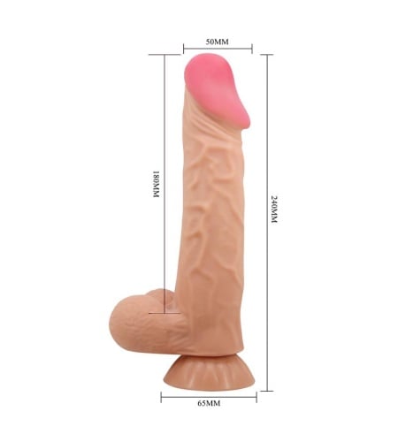 Vibrador Piel Deslizante 24 cm