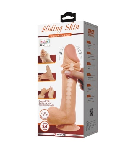 Vibrador Piel Deslizante 24 cm
