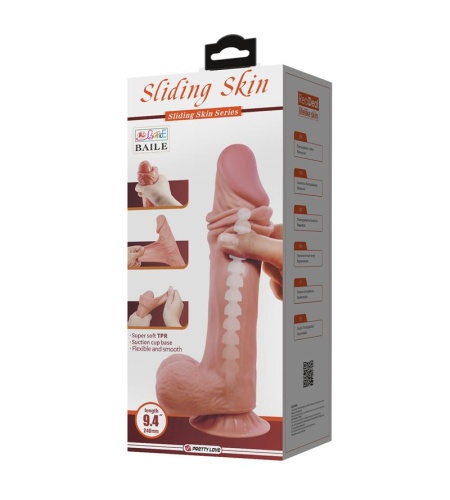 Dildo SLIDING SKIN 24 cm Simil Piel