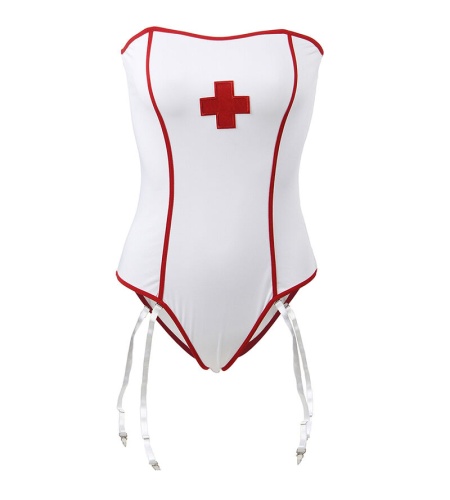 Teddy Sexy Blanco de Enfermera