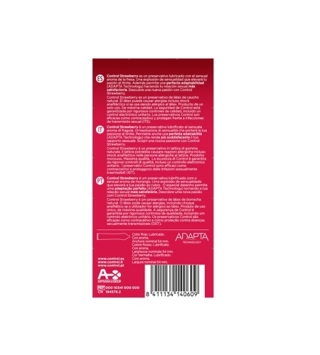 Preservativos Control de fresa 12 unidades