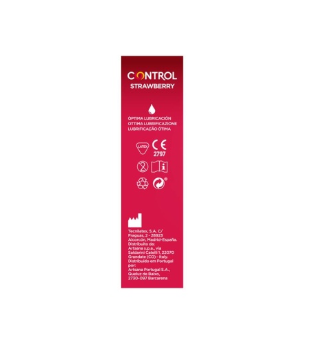Preservativos Control de fresa 12 unidades