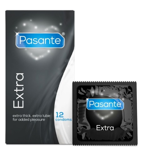 Pasante - Extra Preservativo Extra Gruesos 12 Unidades