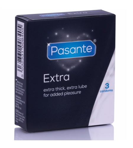 Pasante - Extra Preservativo Extra Gruesos 3 Unidades