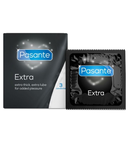 Pasante - Extra Preservativo Extra Gruesos 3 Unidades