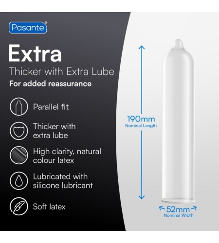 Pasante - Extra Preservativo Extra Gruesos 3 Unidades