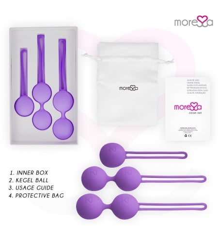 SET PREMIUM SILICONA LILA