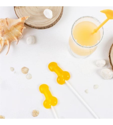 Piruleta Pene Gominola Con Alcohol Piña Colada