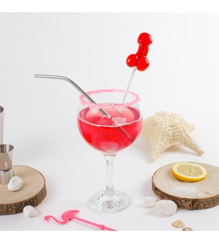 Piruleta Pene Gominola Con Alcohol Daiquiri De Fresa