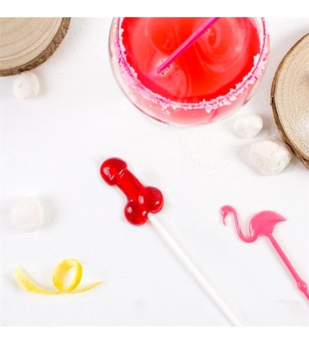 Piruleta Pene Gominola Con Alcohol Daiquiri De Fresa