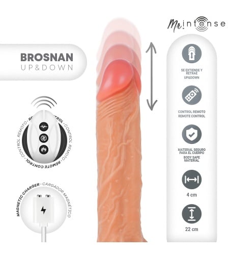 Pene Realístico con Up & Down Blanco
