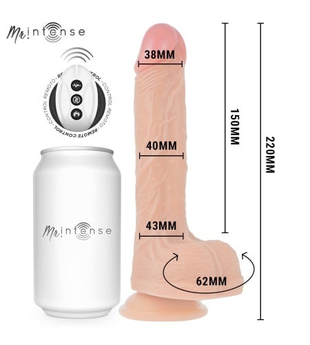 Pene Realístico con Up & Down Blanco