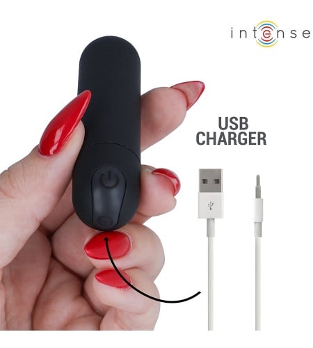 Mini Bala Recargable Negra