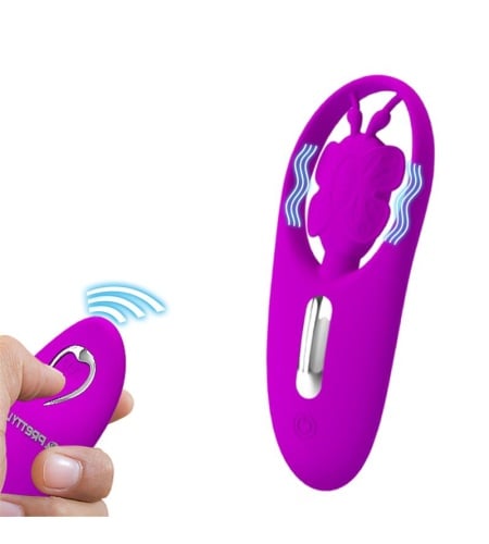 Estimulador Para Braguita Con Control Remoto Lila