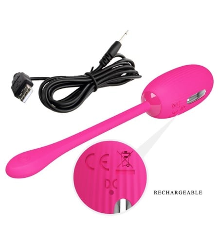 Huevo Vibrador Magenta Con Electro shock