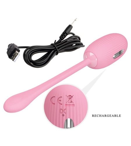 Huevo Vibrador Con Descarga Eléctrica Rosa