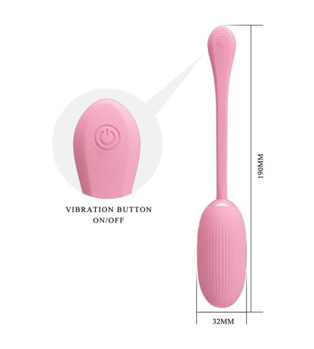 Huevo Vibrador Con Descarga Eléctrica Rosa