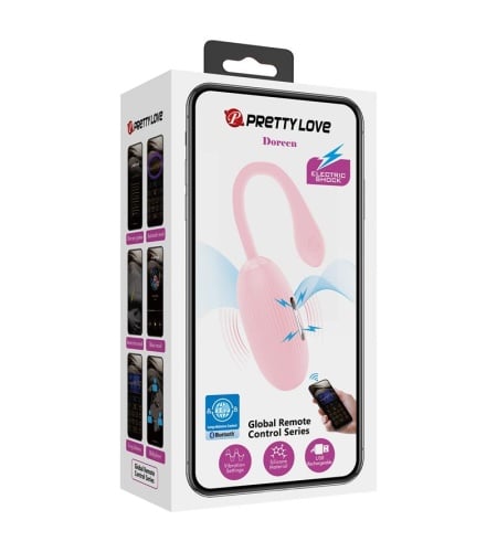 Huevo Vibrador Con Descarga Eléctrica Rosa