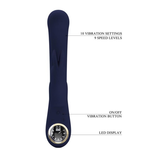 Lamar Vibrador Rabbit & Punto G Azul