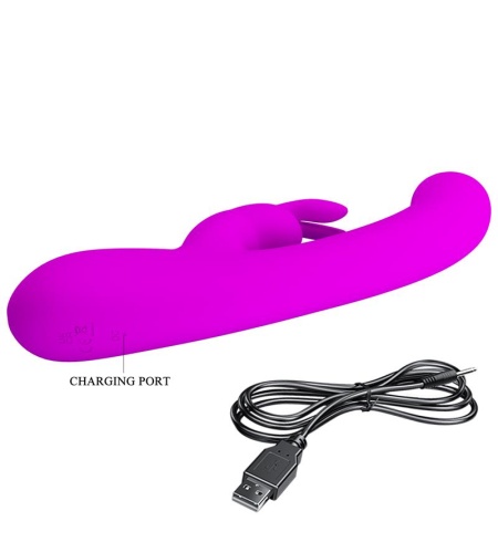 Lamar Vibrador Rabbit & Punto G Violeta