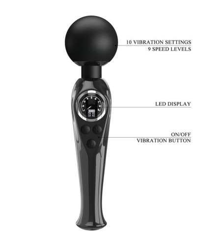 Skyler Vibrador Wand Negro