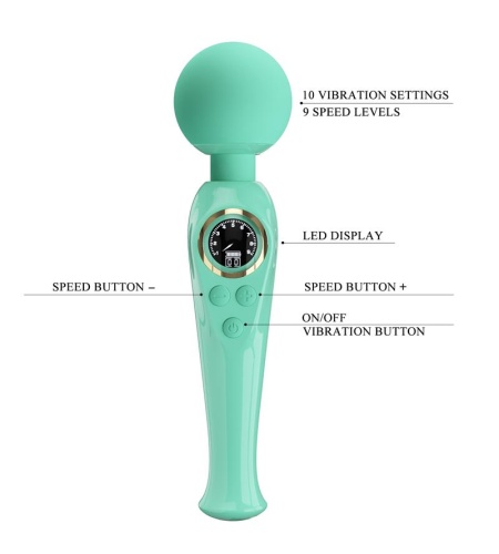 Skyler Vibrador Wand Verde