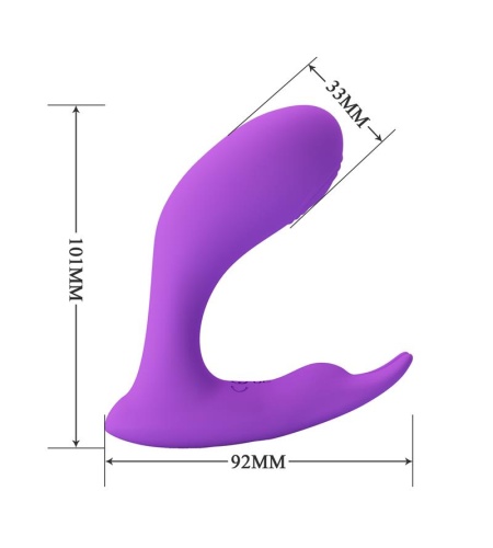 Idabelle Vibration & Pulsation Control Remoto Violeta