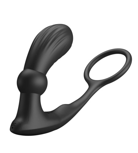 Anillo & Vibrador Anal Negro