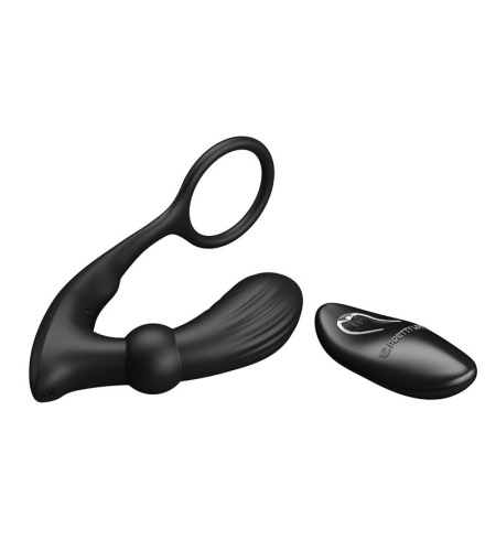 Anillo & Vibrador Anal Negro