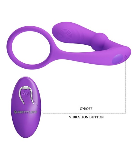 Anillo & Vibrador Anal Violeta