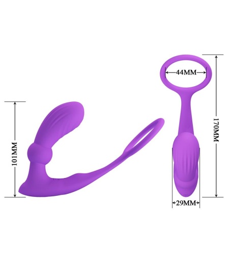 Anillo & Vibrador Anal Violeta